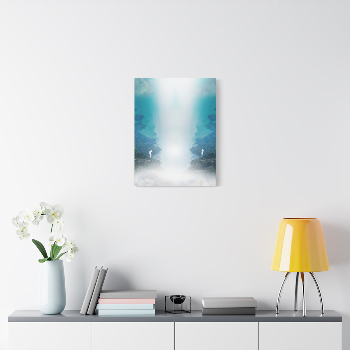 Lost Lovers Canvas Wall Art - Couple Surreal Landscape Decor