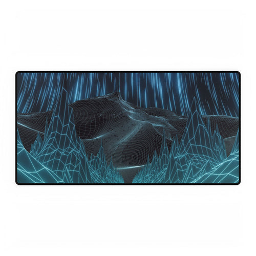 Cyber Wave Escape Synthwave Gaming Desk Mat
