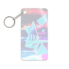 Blue Fox in Space Keychain - Cosmic Acrylic Charm