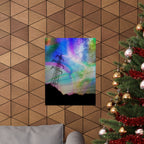 Solar Storm Poster - Vibrant Abstract Nebula Art Print