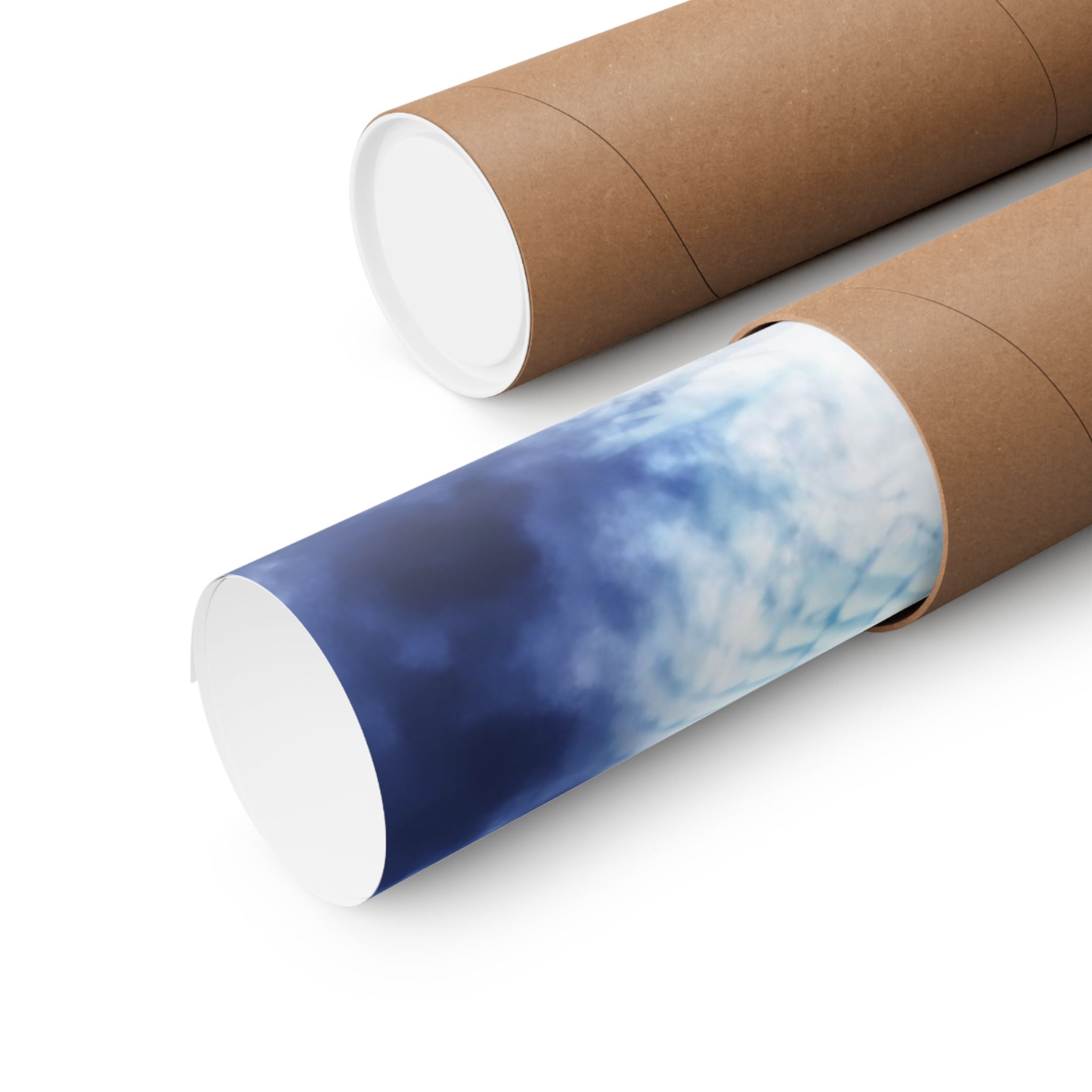 Blue Sky Dragon Poster - Celestial Cloud Dragon Art Print