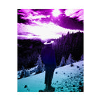 Winter Aurora Lights Matte Poster Print