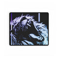 CRT Lion Retro Wave Gaming Desk Mat - 80s Synthwave Mouse Pad