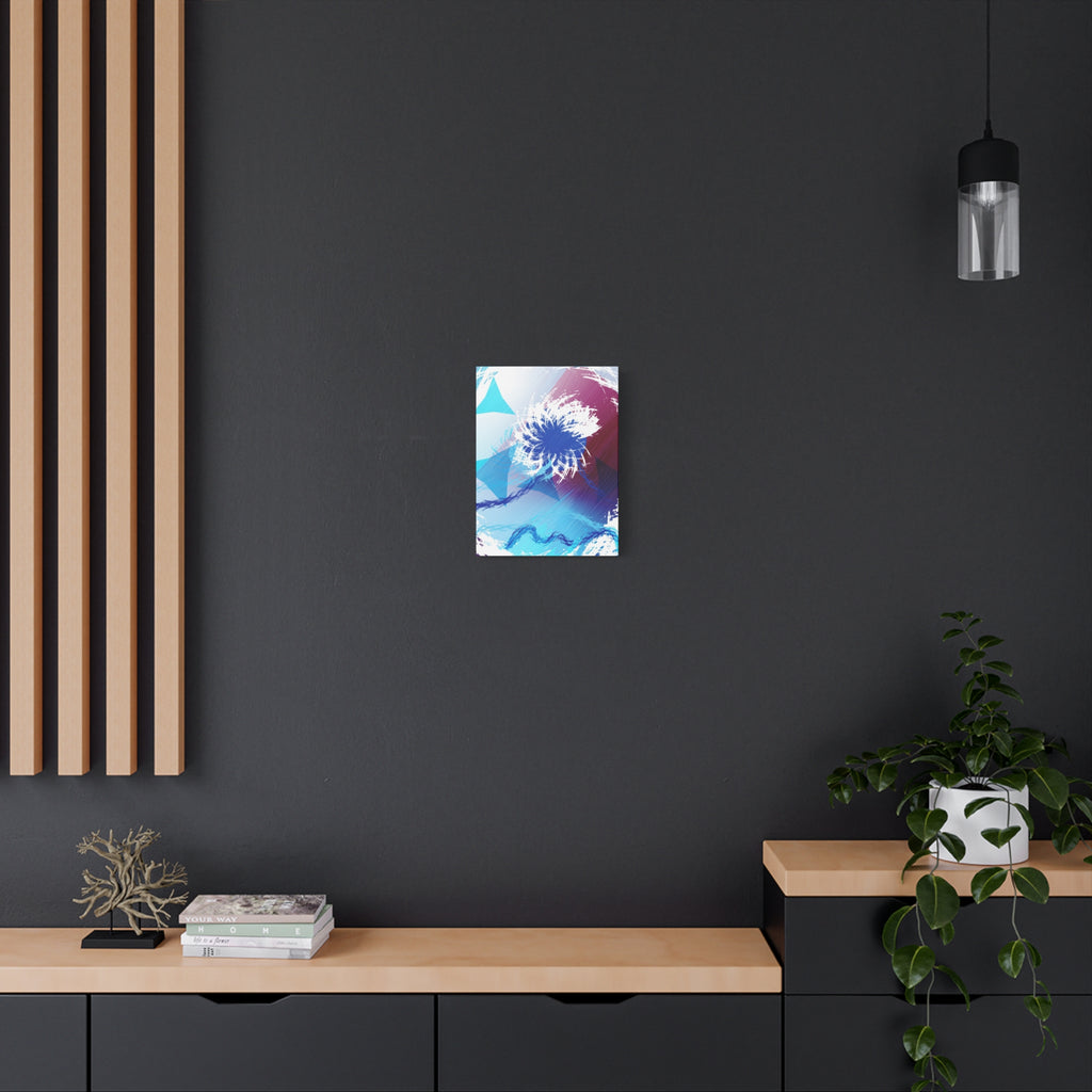 Geometry Portal Canvas Wall Art - Abstract Geometric Sci-Fi Decor