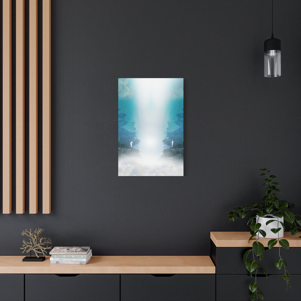 Lost Lovers Canvas Wall Art - Couple Surreal Landscape Decor