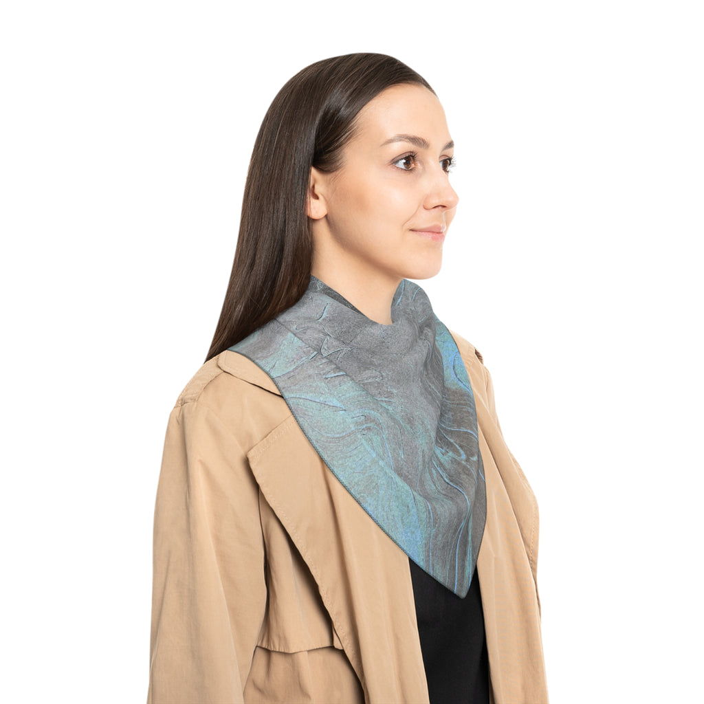 From The Ashes Scarf - Black White Abstract Art Shawl