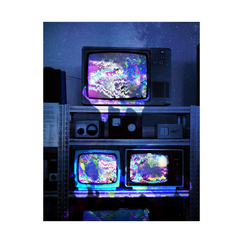 Digital Escape Poster - Abstract Tech Art Print