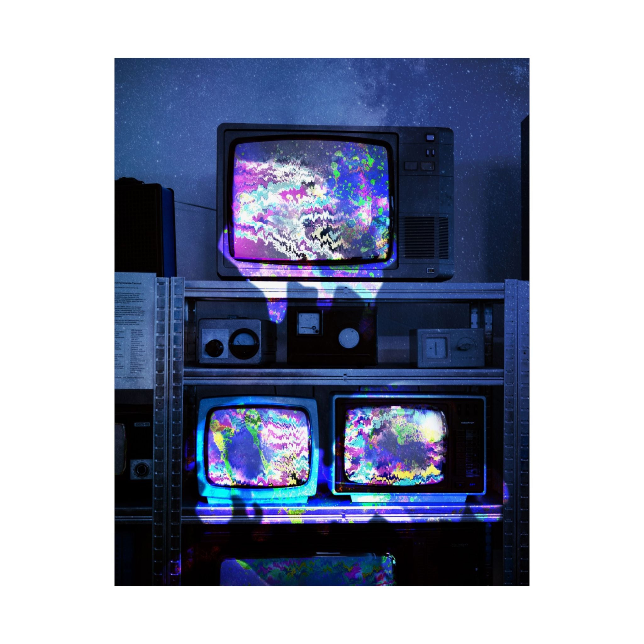 Digital Escape Poster - Abstract Tech Art Print