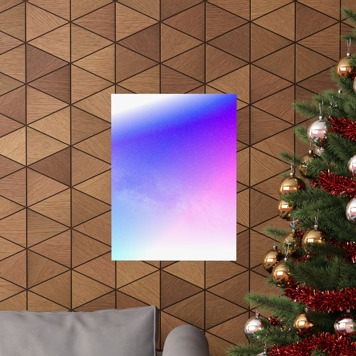 Starfield Space Galaxy Poster - Cosmic Purple Art Print