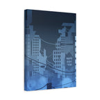 City Lights Canvas Wall Art - Neon Cyberpunk Cityscape Decor