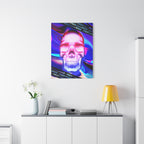 Free Your Mind Psychedelic Skull Canvas Art - Trippy Skeleton Decor