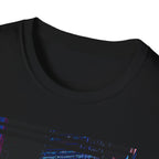 Japanese City Punk Koi Attack Graphic Tee - Neon Cyberpunk Shirt