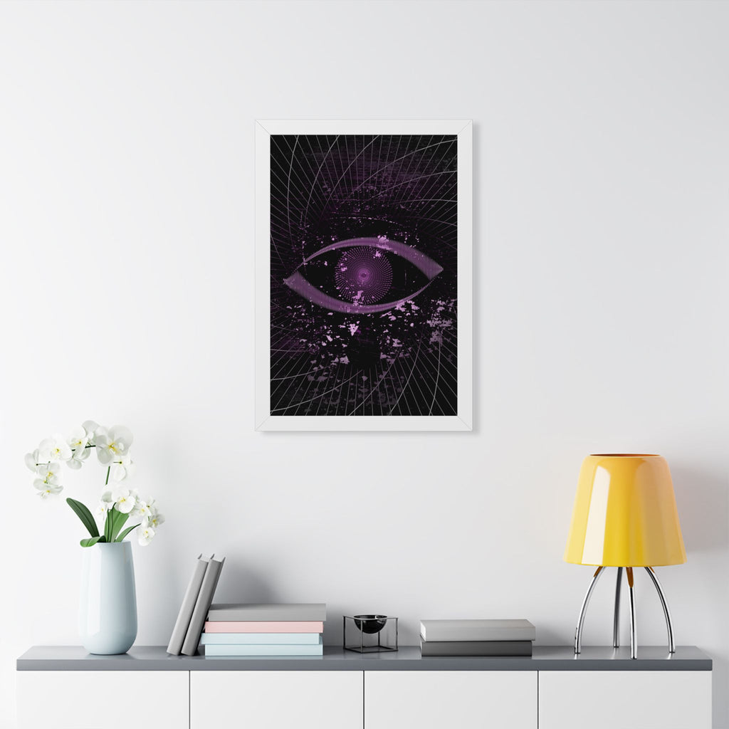 Eye of the Lost Framed Poster - Surreal Third-Eye Wall Art
