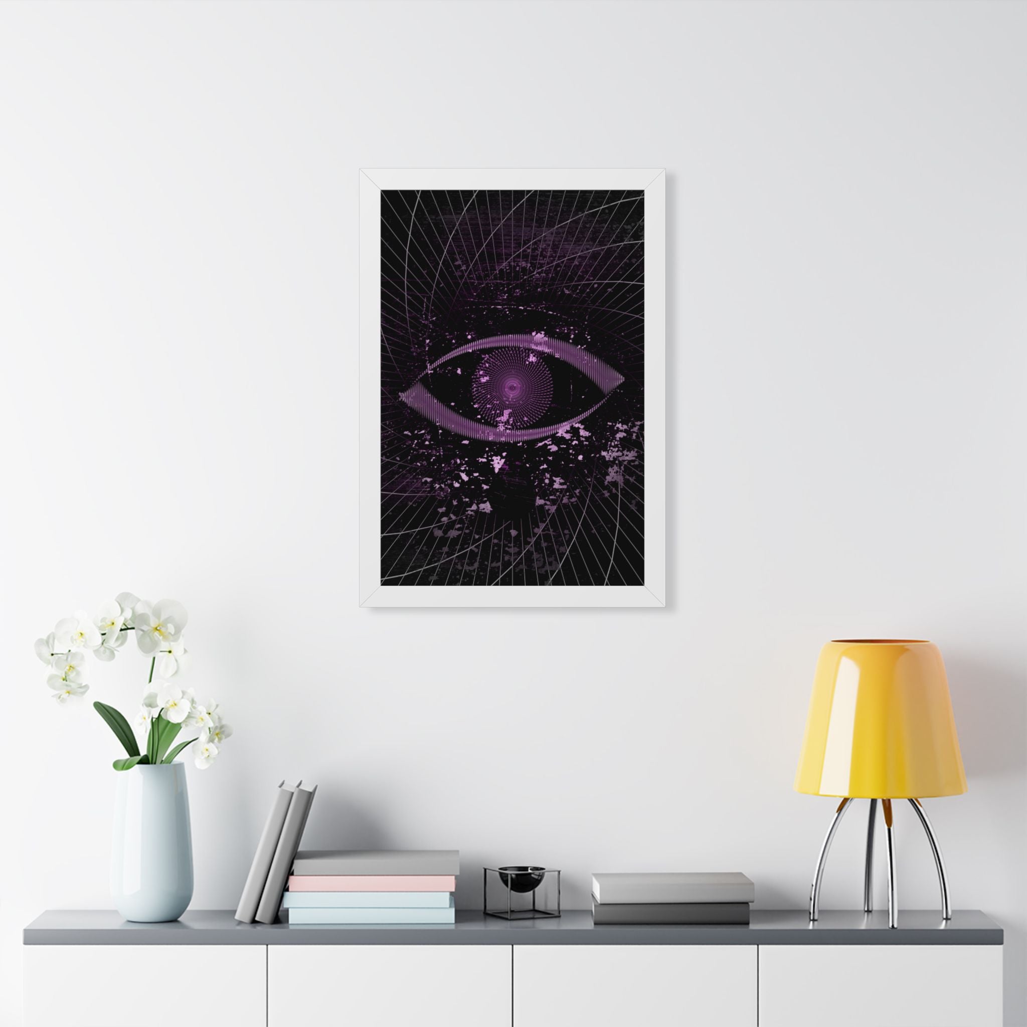 Eye of the Lost Framed Poster - Surreal Third-Eye Wall Art