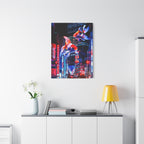 Japanese City Punk FX.2 Canvas Wall Art - Neon Japan Cyberpunk Street