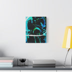 Grunge Space Man Canvas Art - Urban Graffiti Astronaut Decor