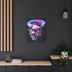 Melted Skeleton Skulls Canvas Wall Art - Gothic Cosmic Skull Decor
