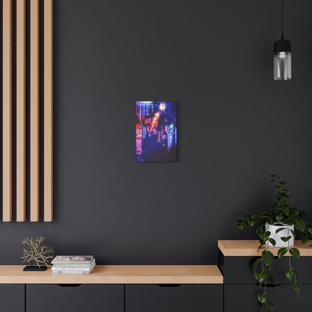 Japanese City Punk FX Canvas Wall Art - Cyberpunk Street Decor