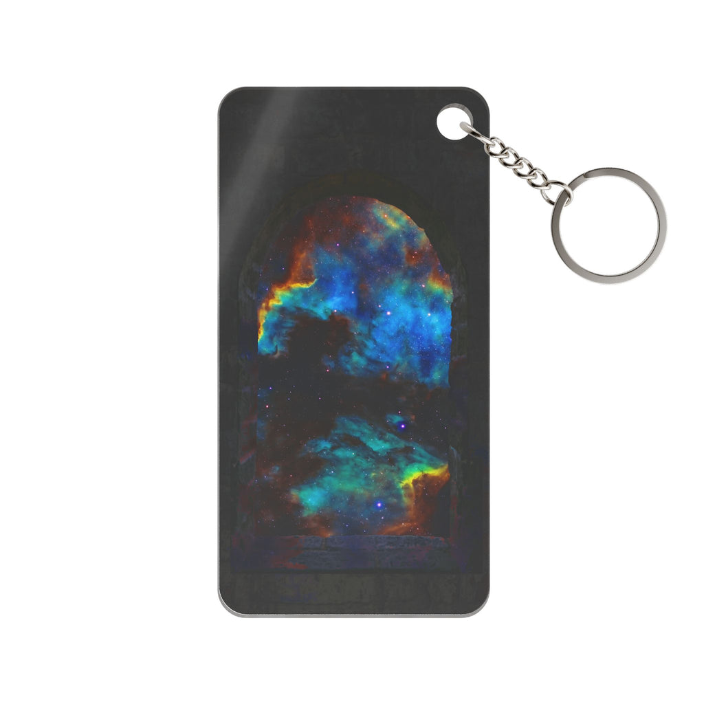 Stellar Castle Window Keychain - Galaxy Cosmos Acrylic Charm