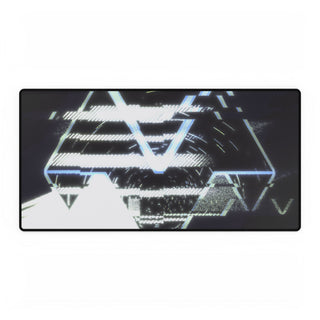 Space Paranoia Desk Mat - Dark Distorted Glitchy Scene Mouse Pad