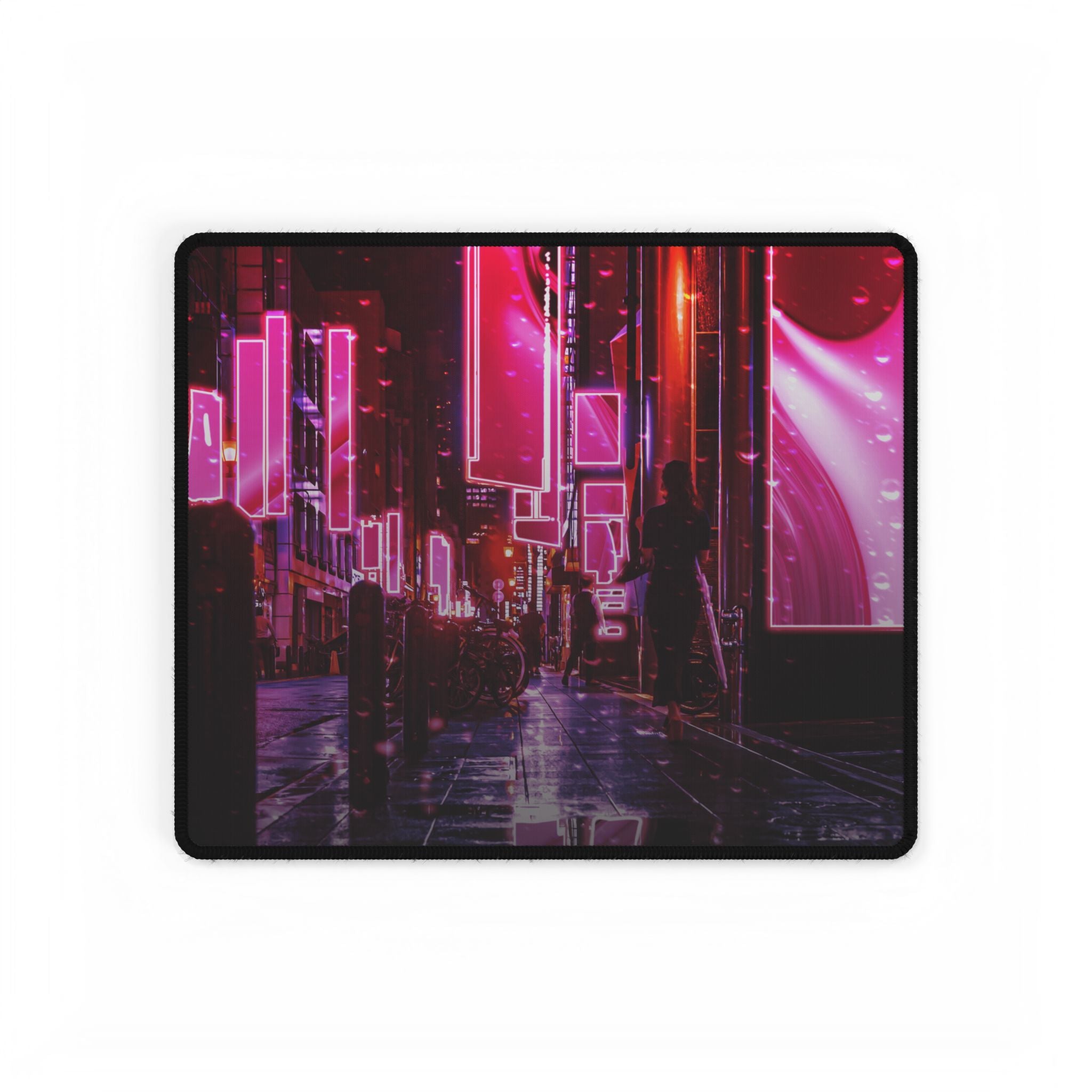 Japanese City Punk FX.3 Desk Mat - Cyberpunk Tokyo Mouse Pad