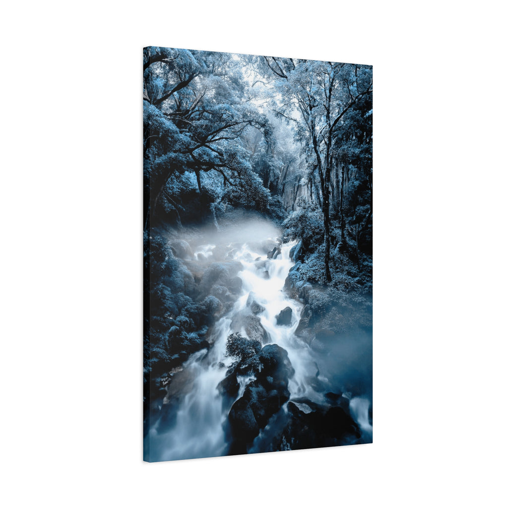 Frozen Forest Canvas Wall Art - Winter Wonderland Nature Decor
