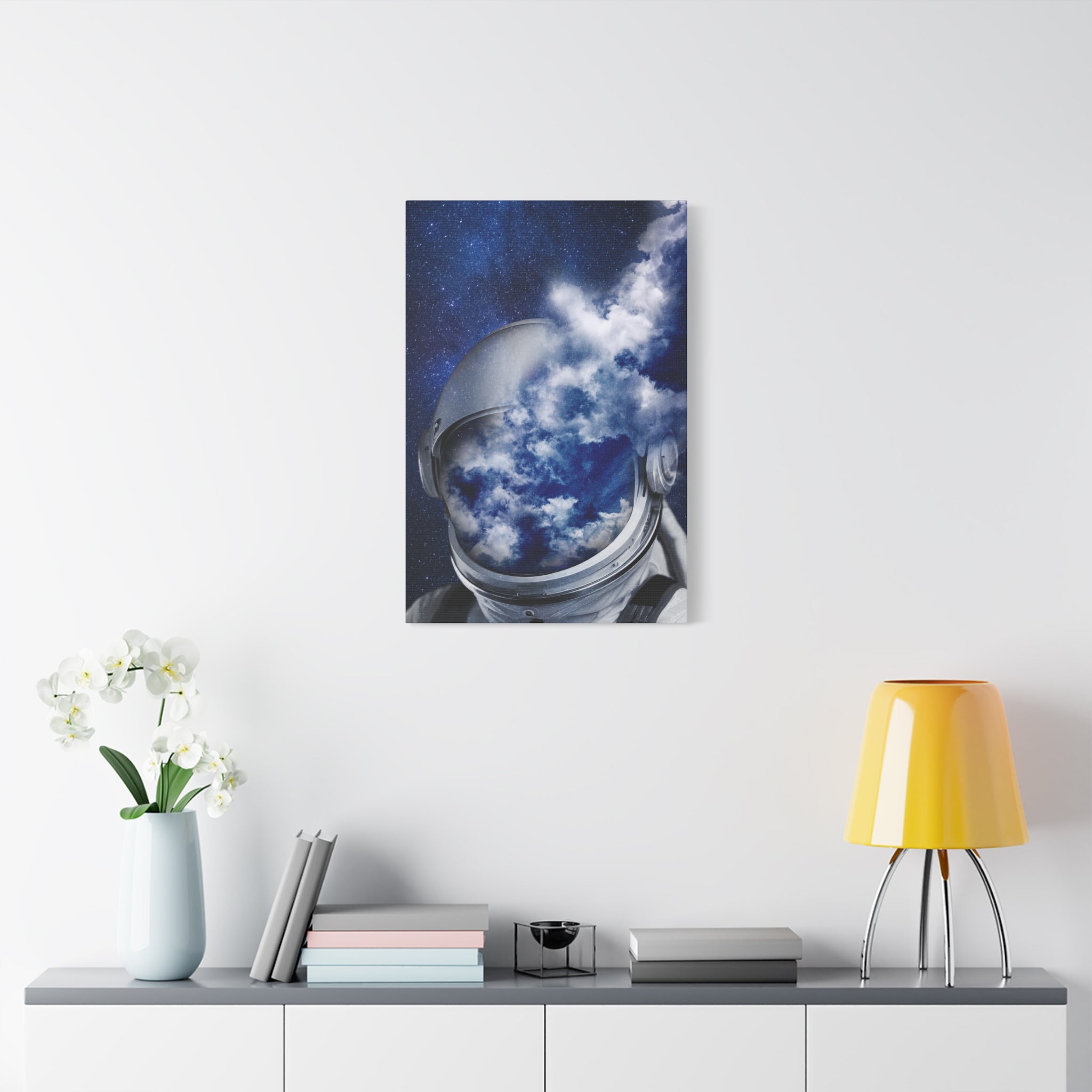 Psychedelic Astronaut Canvas Wall Art - Dreamy Space Decor