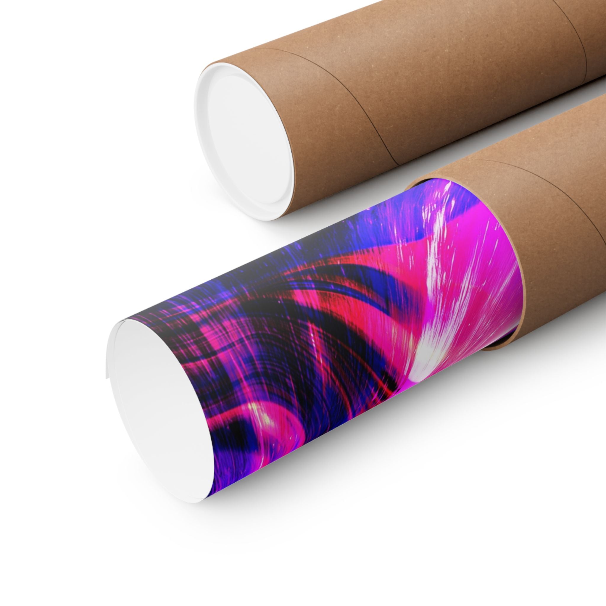 Purple Pink Wormhole Poster - Special Edition Cosmic Vortex Art