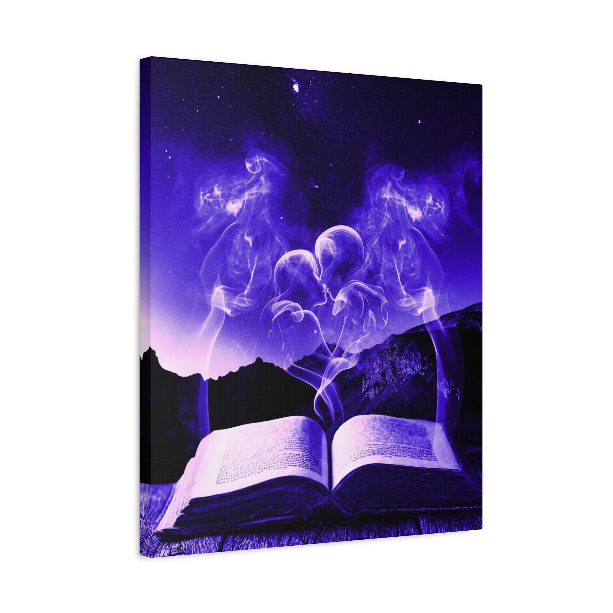 Magic Book Love Spell Canvas Wall Art - Witchy Fantasy Decor