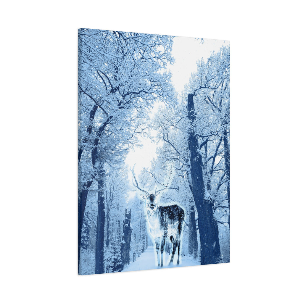 Cosmic Deer Canvas Wall Art - Celestial Animal Decor