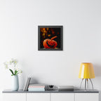 Spooky Pumpkin Framed Vertical Poster - Halloween Decor for Home & Office - Premium Quality Print