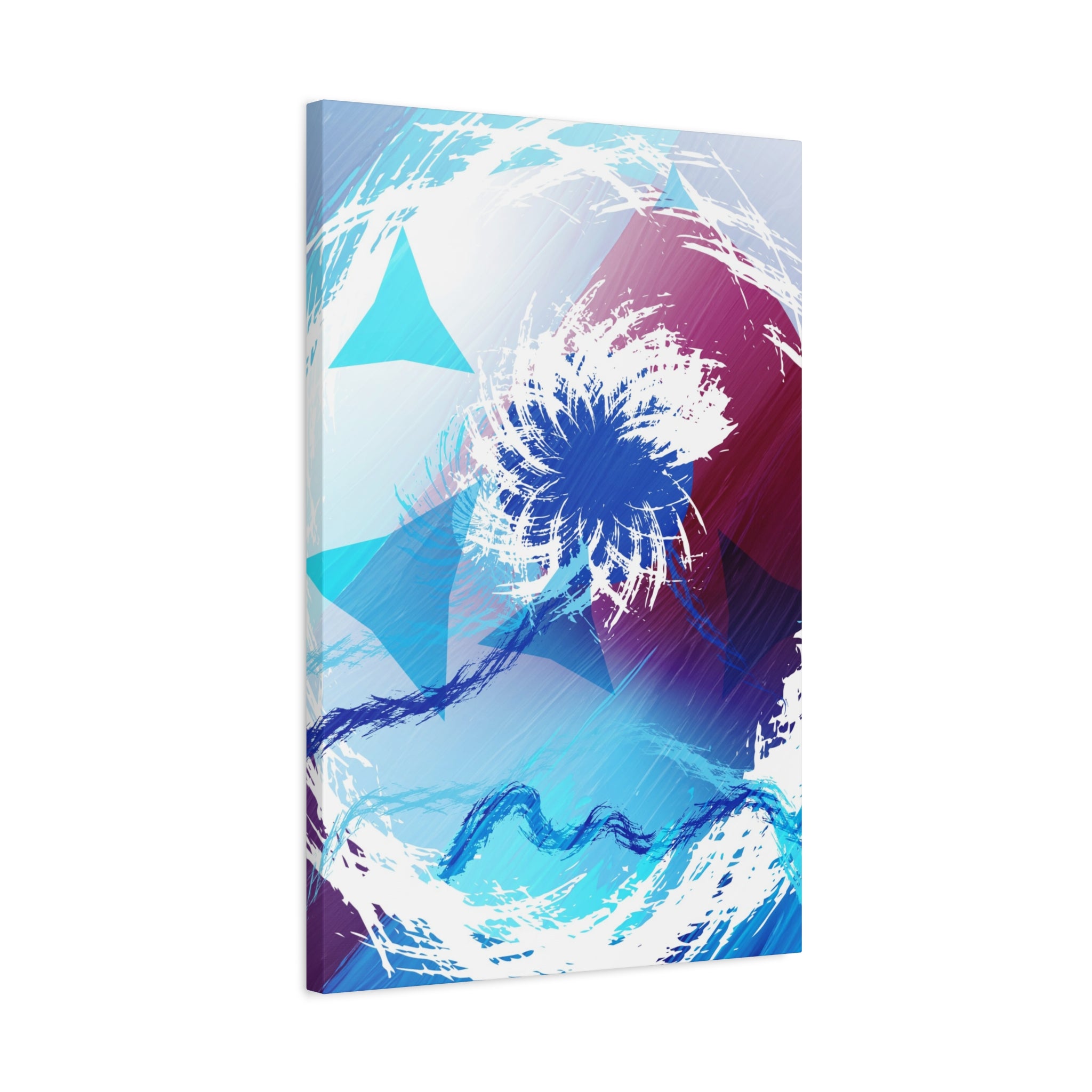 Geometry Portal Canvas Wall Art - Abstract Geometric Sci-Fi Decor