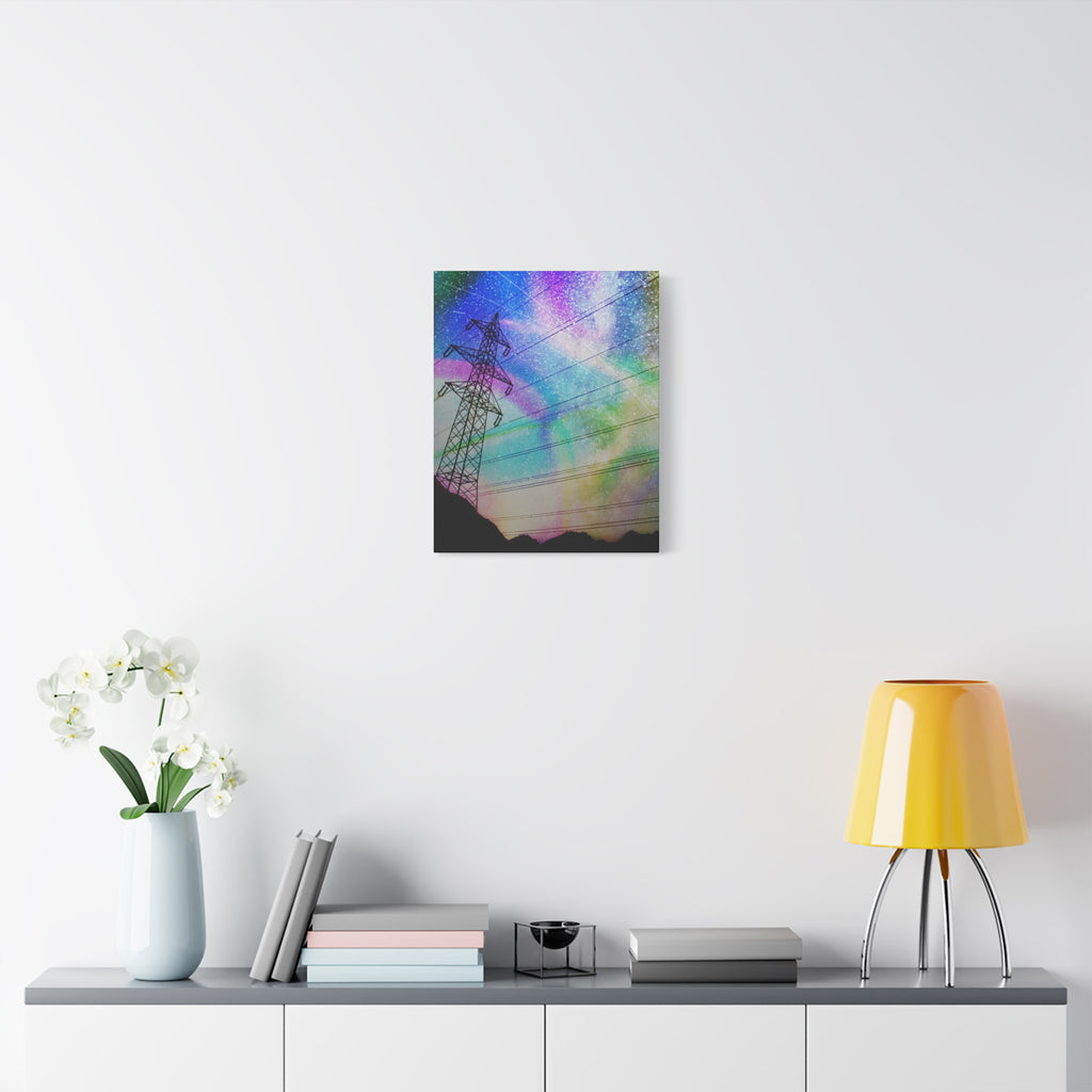 Solar Storm Canvas Wall Art - Vibrant Abstract Nebula Decor
