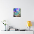 Solar Storm Canvas Wall Art - Vibrant Abstract Nebula Decor