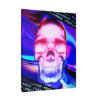 Free Your Mind Psychedelic Skull Canvas Art - Trippy Skeleton Decor