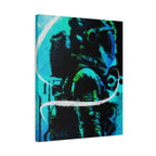 Grunge Space Man Canvas Art - Urban Graffiti Astronaut Decor