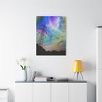 Solar Storm Canvas Wall Art - Vibrant Abstract Nebula Decor