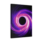 Neon Wave Horizon Canvas Wall Art - Retro 80s Cyberpunk Sunset