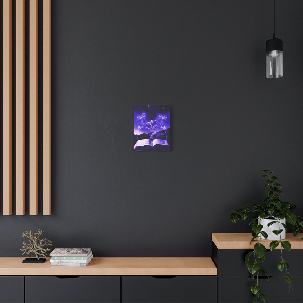 Magic Book Love Spell Canvas Wall Art - Witchy Fantasy Decor