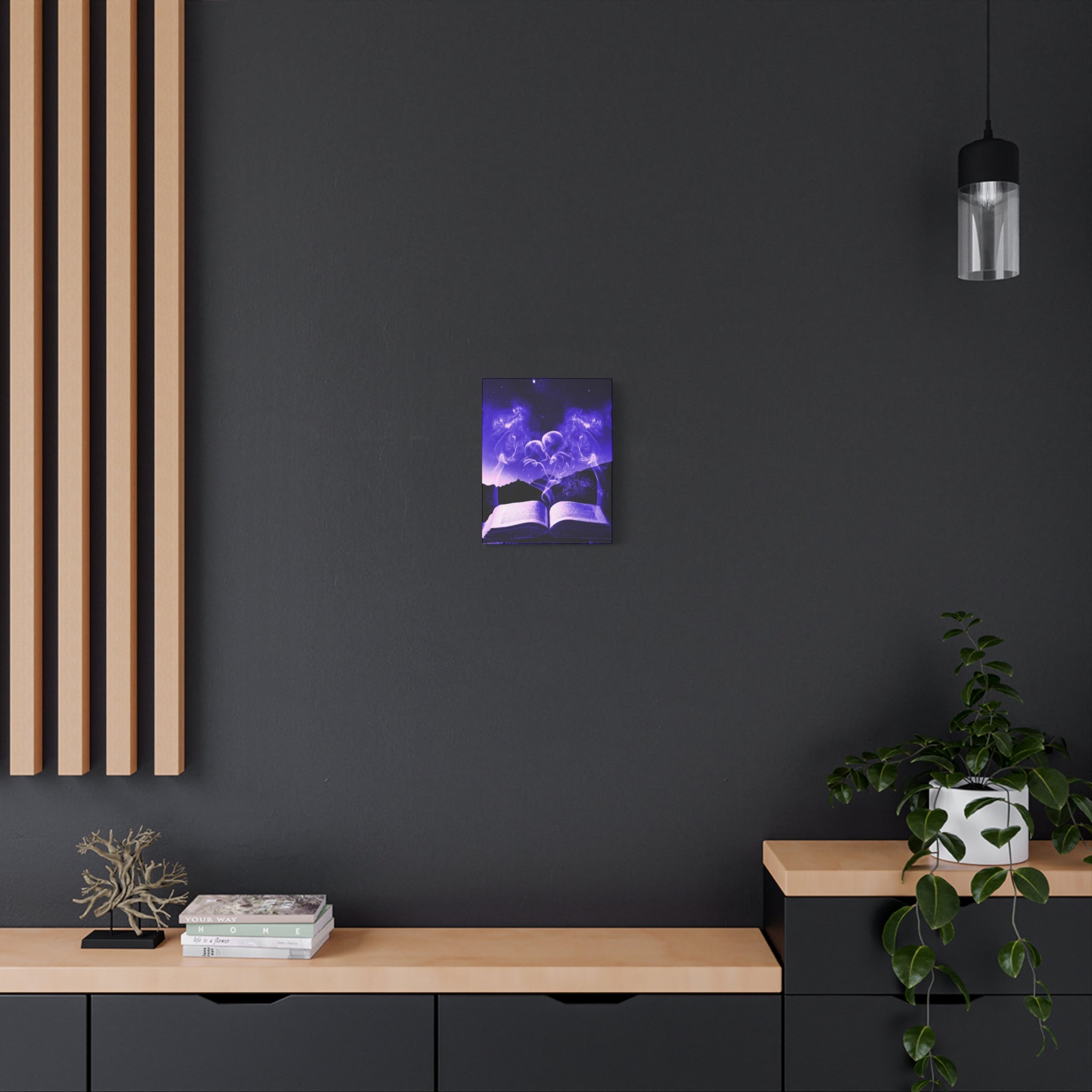 Magic Book Love Spell Canvas Wall Art - Witchy Fantasy Decor