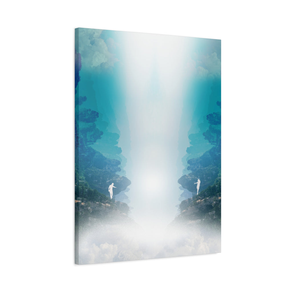 Lost Lovers Canvas Wall Art - Couple Surreal Landscape Decor