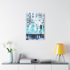 Memory Chamber Canvas Wall Art - Futuristic Sci-Fi Interior Decor