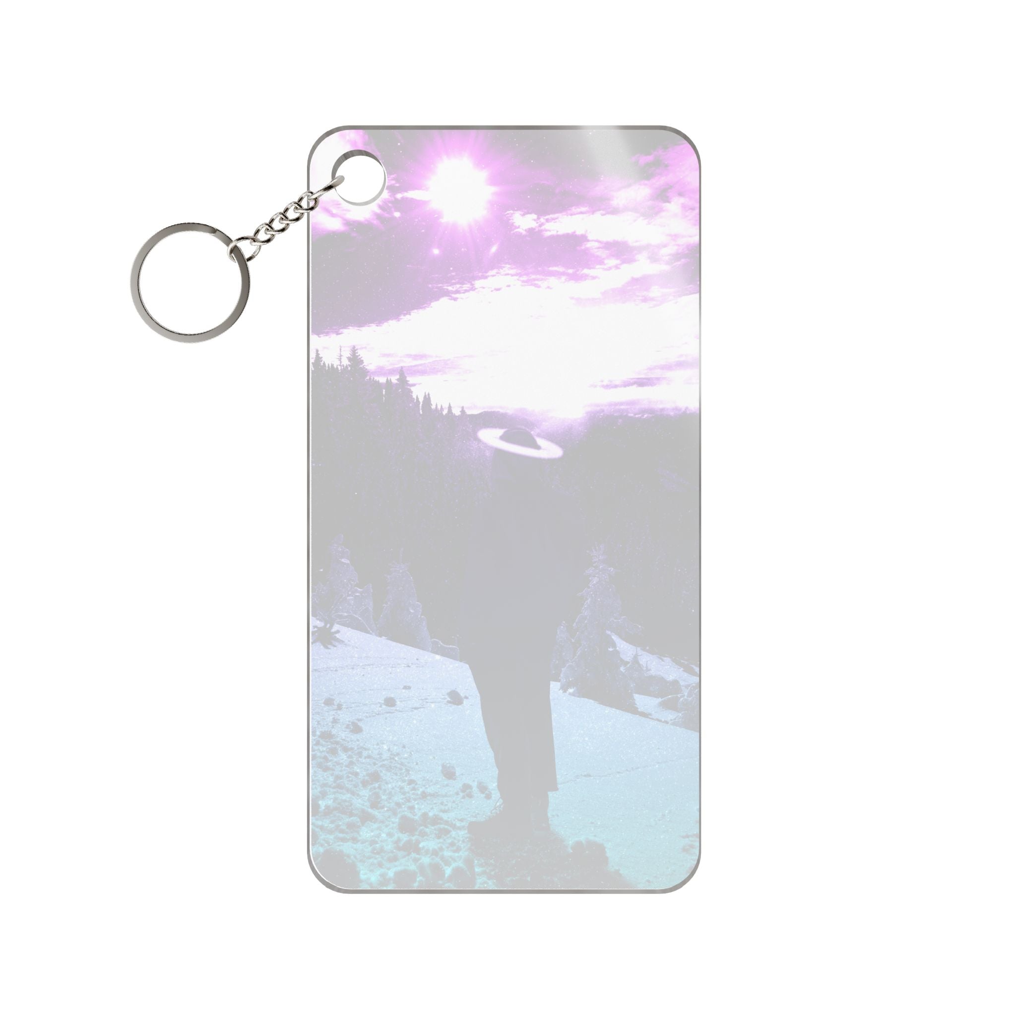 Winter Aurora Light Acrylic Charm Keychain