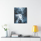 Frozen Forest Canvas Wall Art - Winter Wonderland Nature Decor