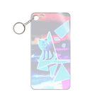 Blue Fox in Space Keychain - Cosmic Acrylic Charm