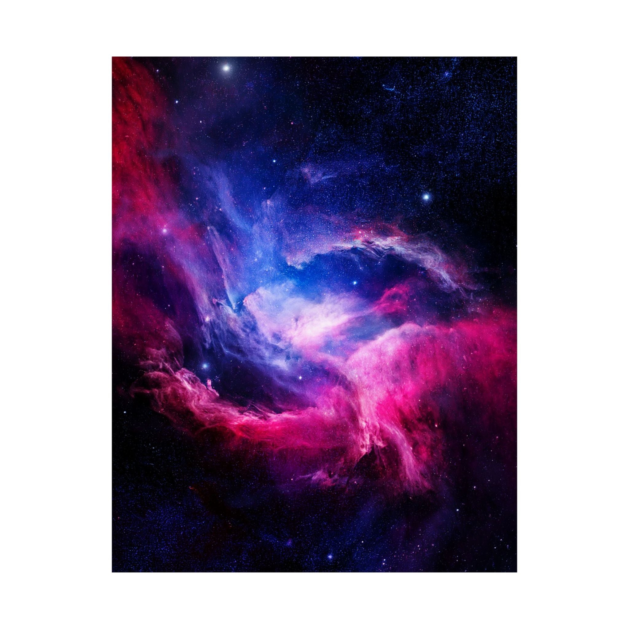 Light Nebula Poster Print - Cosmic Cloud Space Art