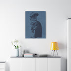 Grey Tabby Cat Canvas Wall Art - Cute Pet Portrait Decor