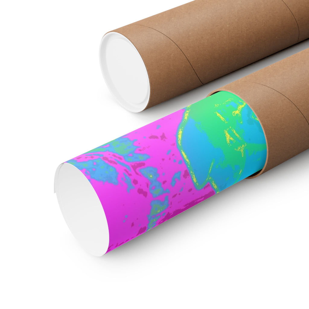 Melted Zone Poster - Surreal Melting Abstract Art Print