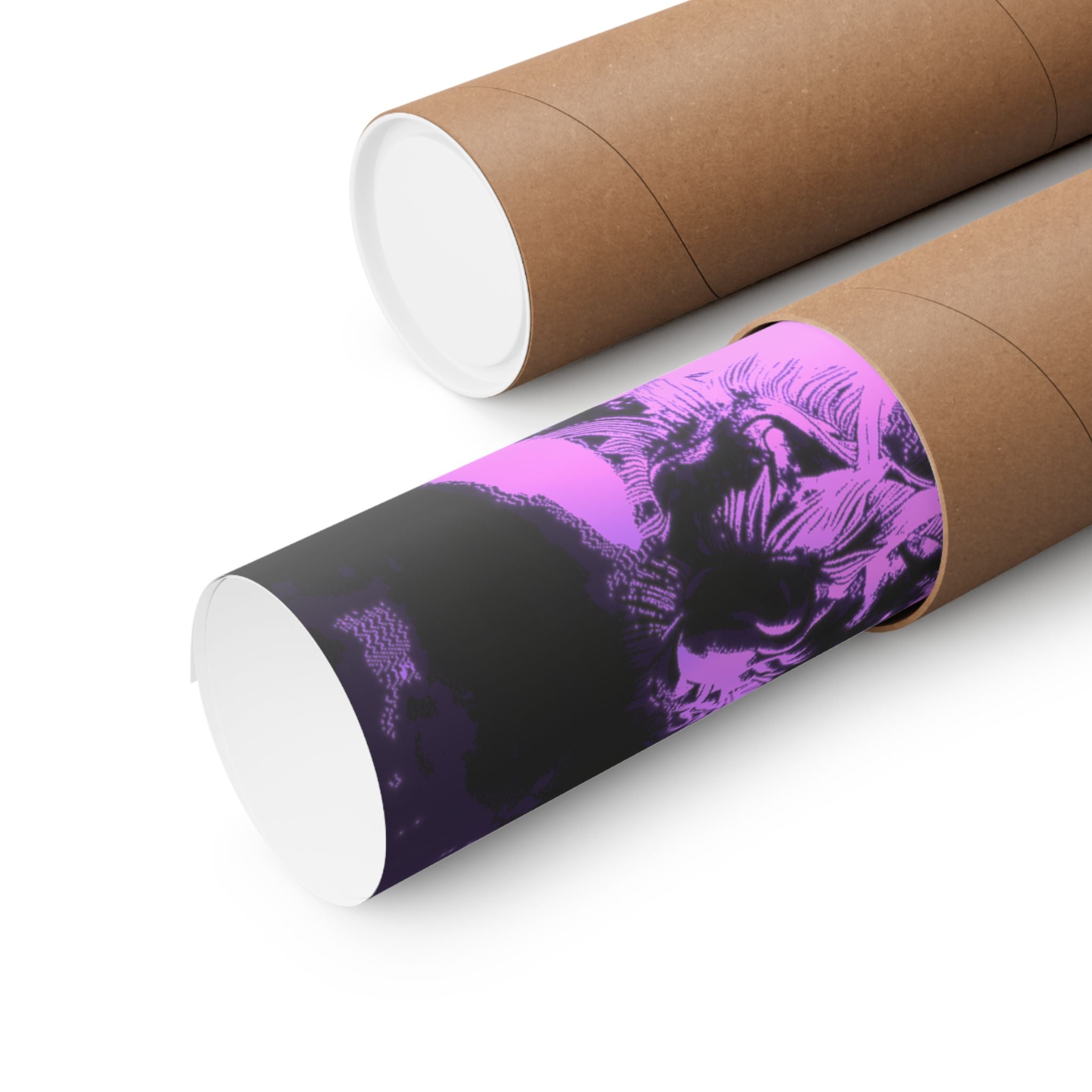 Midnight Psychic Dragon Poster - Dark Fantasy Dragon Art Print