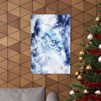 Blue Sky Dragon Poster - Celestial Cloud Dragon Art Print